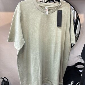 Mono B Men’s essential cotton shirt in color sage size extra large